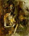 Femme nue assise 1 1909 Cubismo